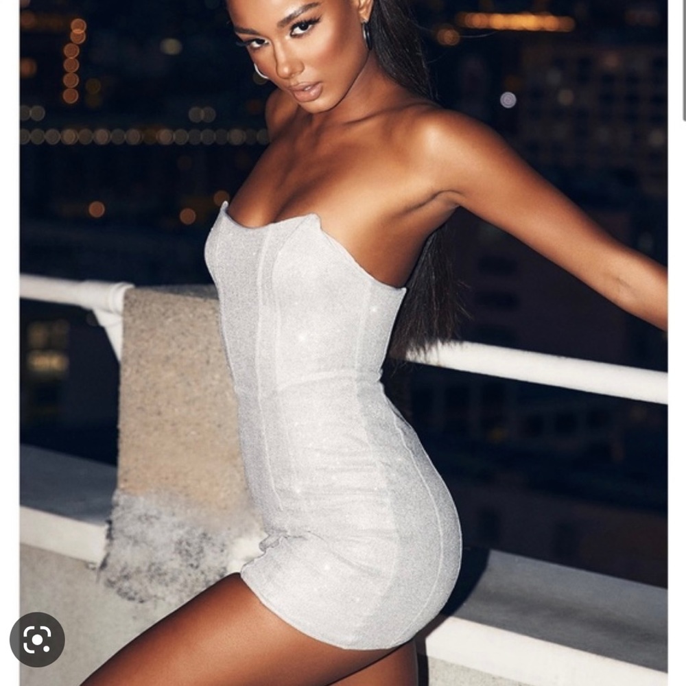 White fox show me off mini dress